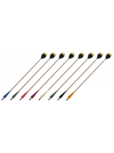 LARP Pfeil Flach Platt Kopfpfeil brauner Schaft alle Farben